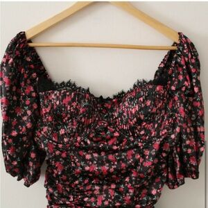 For Love & Lemons x Victoria Secret Melrose Dress Floral Mini Size XL